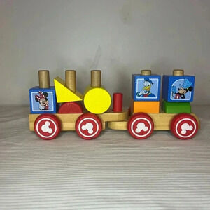 Melissa & Doug Disney Baby Disney Mickey Mouse & Friends Wooden Stacking Train